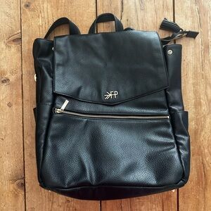 Freshly Picked Black and Gold Hardware Diaper Bag